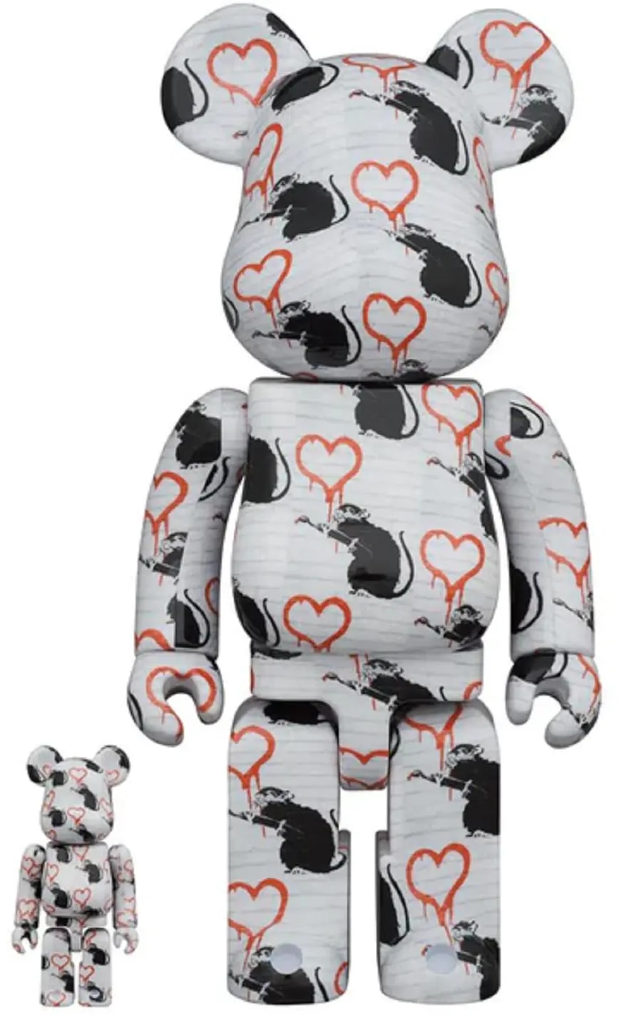 Mô Hình Brandalism Bearbrick 100% + 400% 'Love Rat' 96334-LRT-0104 — kich-thuoc: 1-size Mô Hình Brandalism Bearbrick 100% + 400% 'Love Rat' 96334-LRT-0104 — kich-thuoc: 1-size