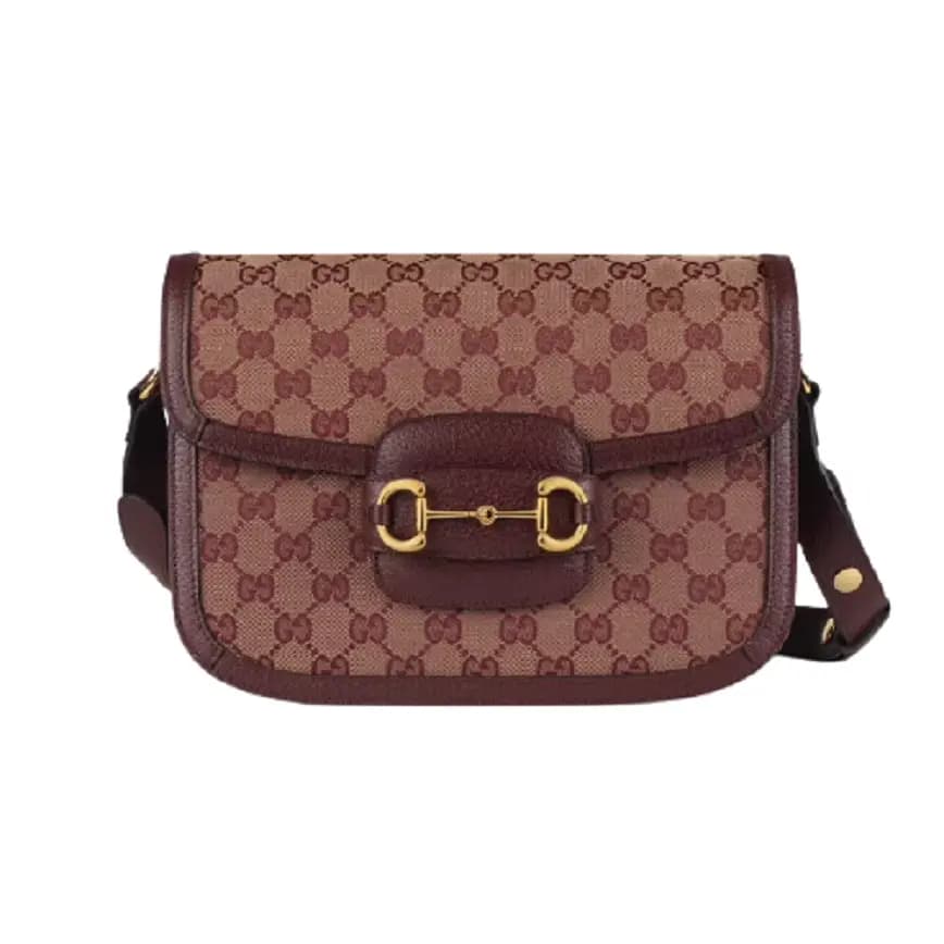 Túi Gucci Horsebit 1955 'Burgundy' Original GG 602204-9Y9NG-9865 Túi Gucci Horsebit 1955 'Burgundy' Original GG 602204-9Y9NG-9865