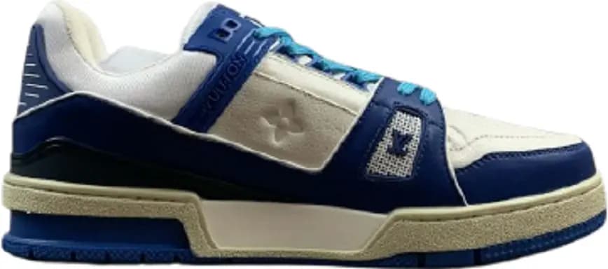 Giày Louis Vuitton Trainer Sneaker Blue White 1A813N Giày Louis Vuitton Trainer Sneaker Blue White 1A813N