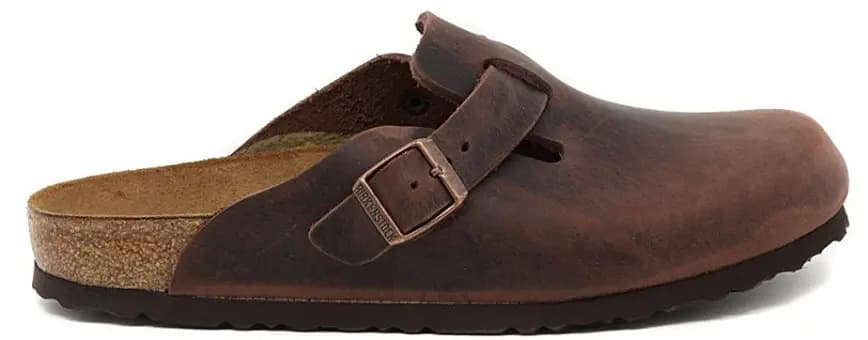 Dép Birkenstock Boston Oiled Leather 'Habana Narrow' 860133 Dép Birkenstock Boston Oiled Leather 'Habana Narrow' 860133