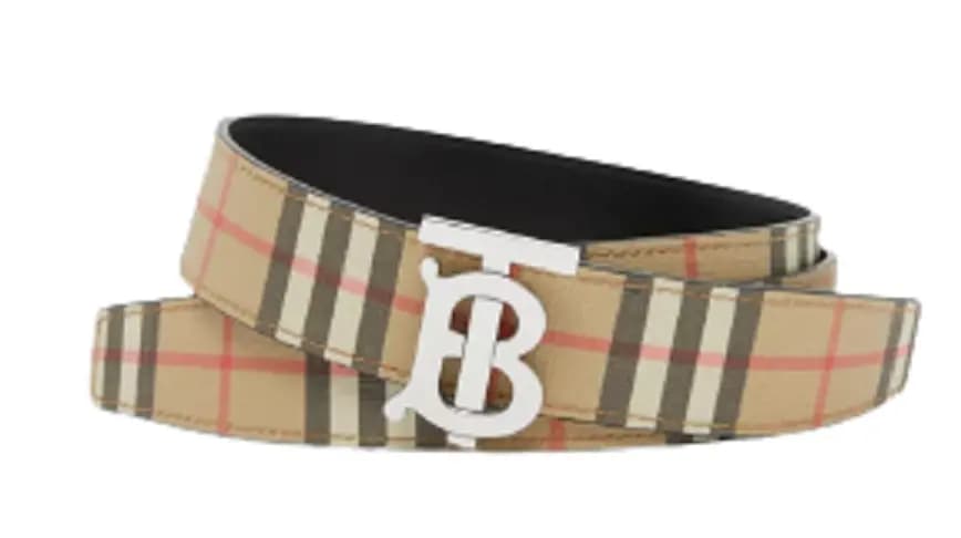 Thắt Lưng Burberry Reversible Monogram Motif Vintage Beige Thắt Lưng Burberry Reversible Monogram Motif Vintage Beige