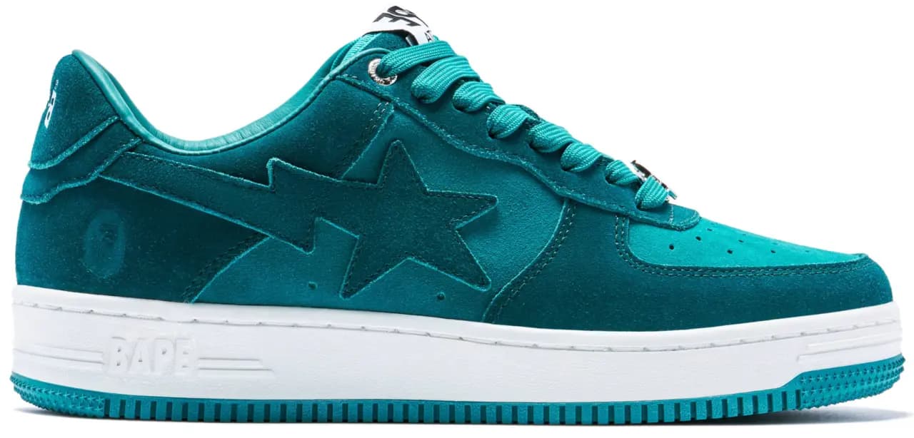 Giày A Bathing Ape Bape Sta 'Suede Green' 1I70-291-007 Giày A Bathing Ape Bape Sta 'Suede Green' 1I70-291-007