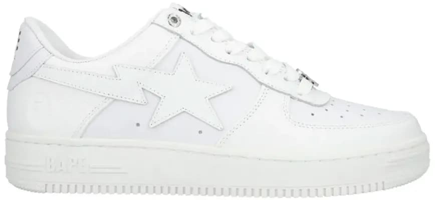 Giày Bape A Bathing Ape Bape Sta 'Triple White' 1J30-191-013 Giày Bape A Bathing Ape Bape Sta 'Triple White' 1J30-191-013