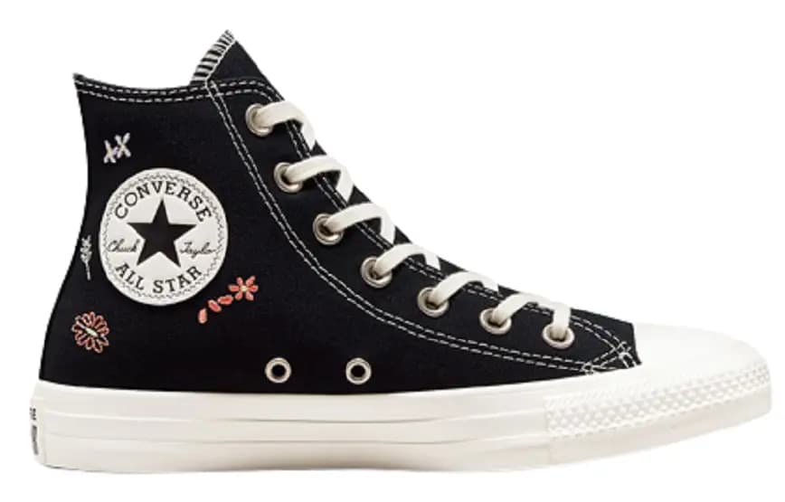 Giày Converse Chuck Taylor All Star 70s Hi Embroidery Florets 'Black White' Giày Converse Chuck Taylor All Star 70s Hi Embroidery Florets 'Black White'