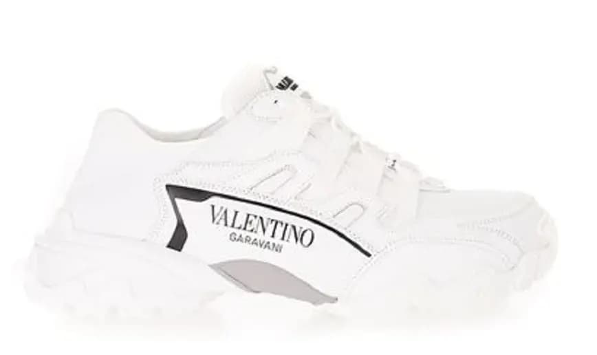 Giày Valentino Logo Lettering Sneakers in white VY2S0E04VXN0BO Giày Valentino Logo Lettering Sneakers in white VY2S0E04VXN0BO