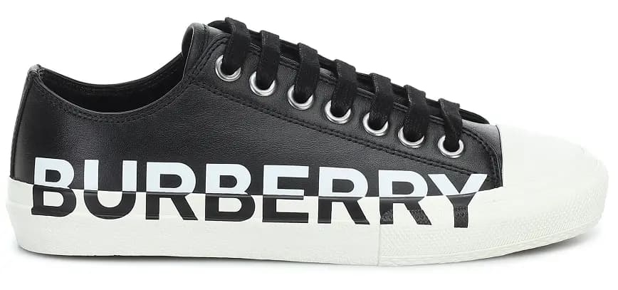 Giày Burberry Logo Print Two-tone Cotton Gabardine 80182701 Giày Burberry Logo Print Two-tone Cotton Gabardine 80182701