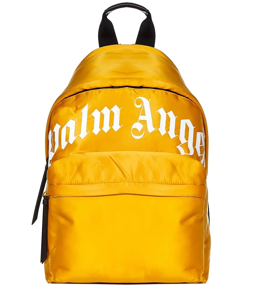 Túi Palm Angels Curved Logo Yellow Nylon Backpack PMNB012F21LEA0011801 Túi Palm Angels Curved Logo Yellow Nylon Backpack PMNB012F21LEA0011801