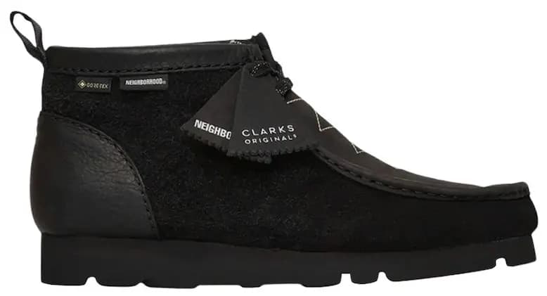 Giày Clarks x Neighborhood Wallabee GTX 'Black Combi Suede' 261-66768 Giày Clarks x Neighborhood Wallabee GTX 'Black Combi Suede' 261-66768
