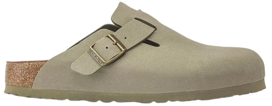 Dép Birkenstock Boston Vegan 'Khaki' 1020541 Dép Birkenstock Boston Vegan 'Khaki' 1020541