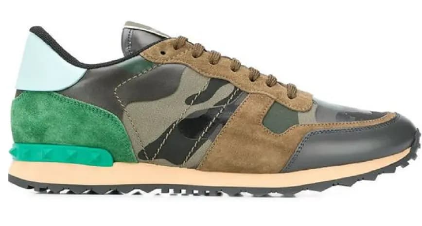 Giày ValentinoCamouflage Rockrunner Sneakers in Greeen VY2S0723TCCK22 Giày ValentinoCamouflage Rockrunner Sneakers in Greeen VY2S0723TCCK22