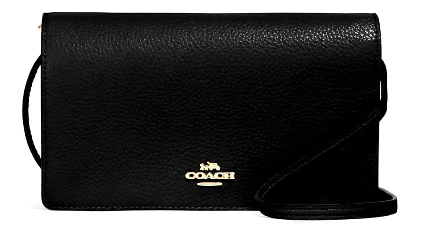 Túi Coach Anna Foldover Crossbody Clutch Black 3037 IMBLK Túi Coach Anna Foldover Crossbody Clutch Black 3037 IMBLK