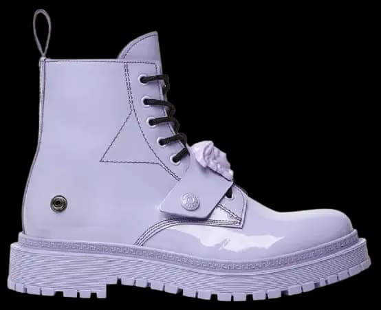 Giày Versace La Medusa Combat Boots Lilac 1003990-1A02844-1L72B Giày Versace La Medusa Combat Boots Lilac 1003990-1A02844-1L72B