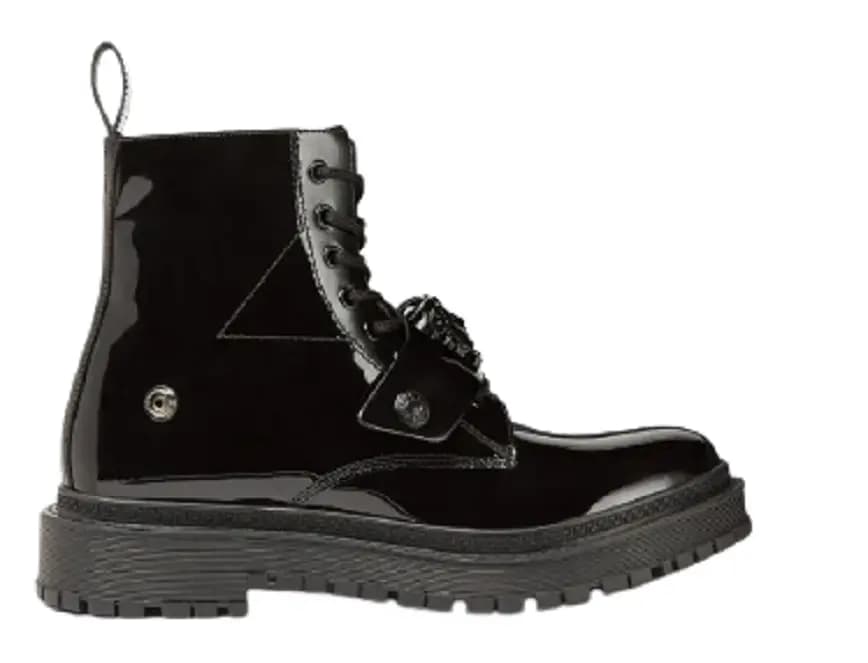 Giày Versace La Medusa Combat Boots Black 1003990-1A02844-1B00B Giày Versace La Medusa Combat Boots Black 1003990-1A02844-1B00B