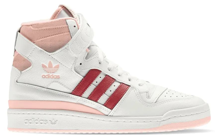 Giày Adidas Originals Forum 84 Hi 'Off White Pink Red' H01670 Giày Adidas Originals Forum 84 Hi 'Off White Pink Red' H01670