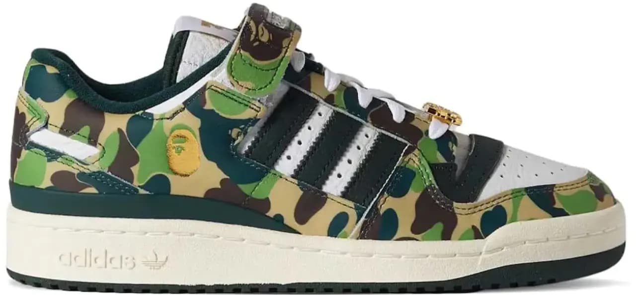 Giày Adidas Forum Low 84 x BAPE '30th Anniversary Green' ID4771 Giày Adidas Forum Low 84 x BAPE '30th Anniversary Green' ID4771