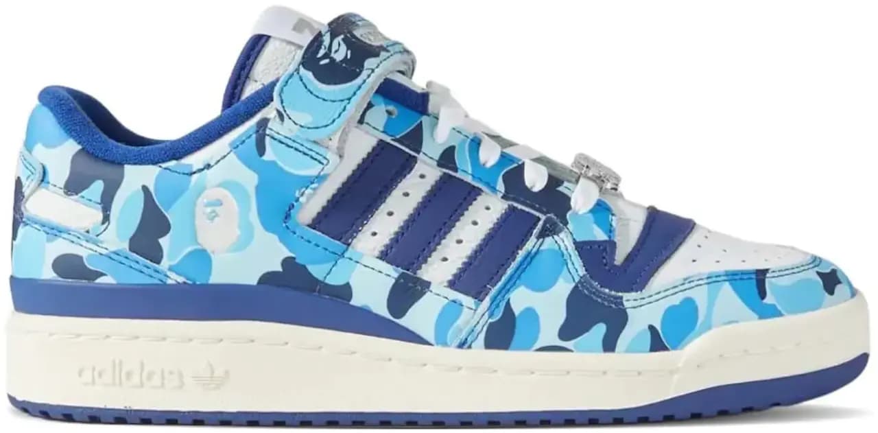 Giày Adidas Forum Low 84 x BAPE '30th Anniversary Blue' ID4772 Giày Adidas Forum Low 84 x BAPE '30th Anniversary Blue' ID4772