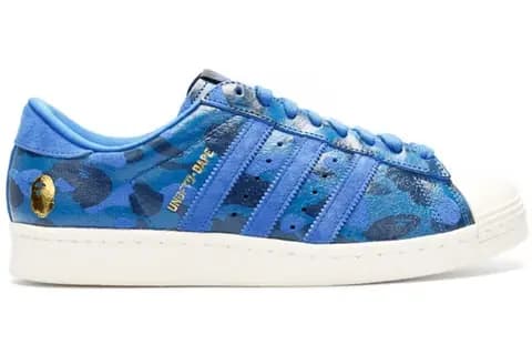 Giày Adidas Superstar 80s 'Undefeated Bape Blue Camo' S74775 Giày Adidas Superstar 80s 'Undefeated Bape Blue Camo' S74775