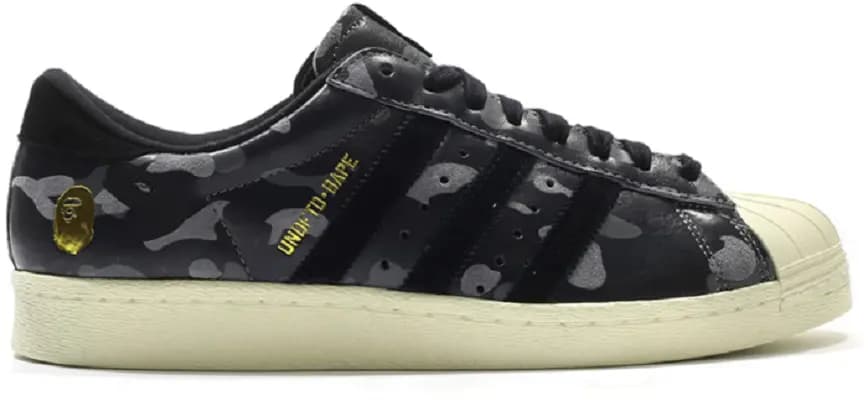 Giày Adidas Superstar 80s 'Undefeated Bape Black Camo' S74774 Giày Adidas Superstar 80s 'Undefeated Bape Black Camo' S74774