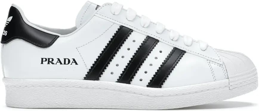 Giày Adidas Superstar x Prada 'White Black' FW6680 Giày Adidas Superstar x Prada 'White Black' FW6680