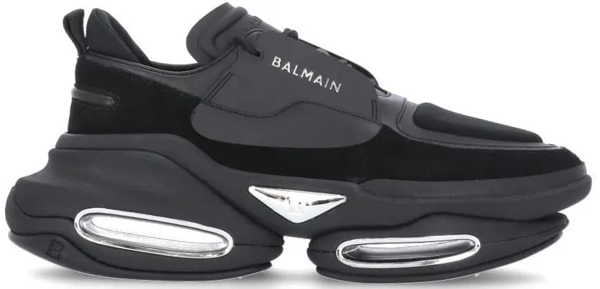 Giày Balmain B-bold Low Top Leather 'Black And Silver' WM0VI277TRPN0PA Giày Balmain B-bold Low Top Leather 'Black And Silver' WM0VI277TRPN0PA