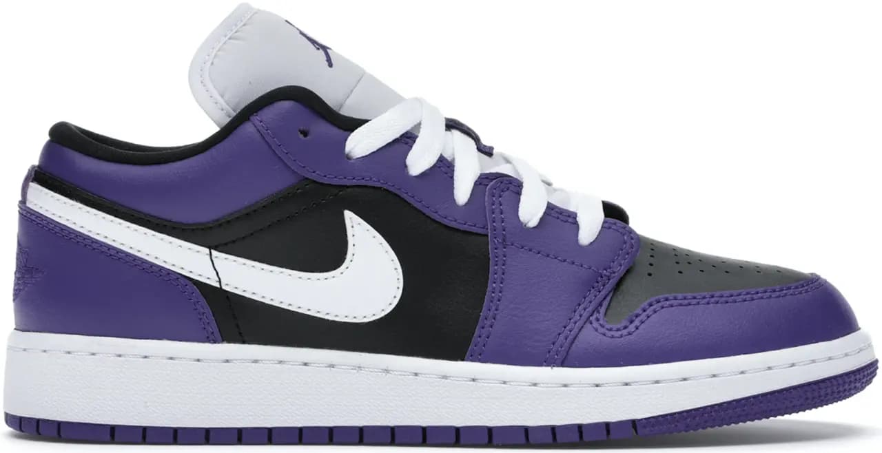 Giày Nike Air Jordan 1 Low GS 'Black Court Purple' 553560-501 Giày Nike Air Jordan 1 Low GS 'Black Court Purple' 553560-501