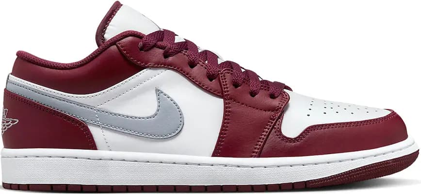 Giày Nike Air Jordan 1 Low 'White Bordeaux' 553558-615 Giày Nike Air Jordan 1 Low 'White Bordeaux' 553558-615