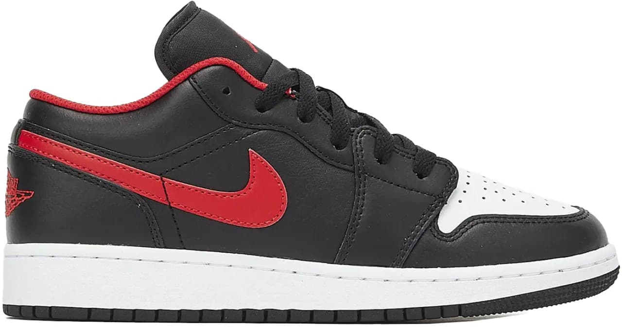 Giày Nike Air Jordan 1 Low GS 'Black Fire Red' 553560-063 Giày Nike Air Jordan 1 Low GS 'Black Fire Red' 553560-063