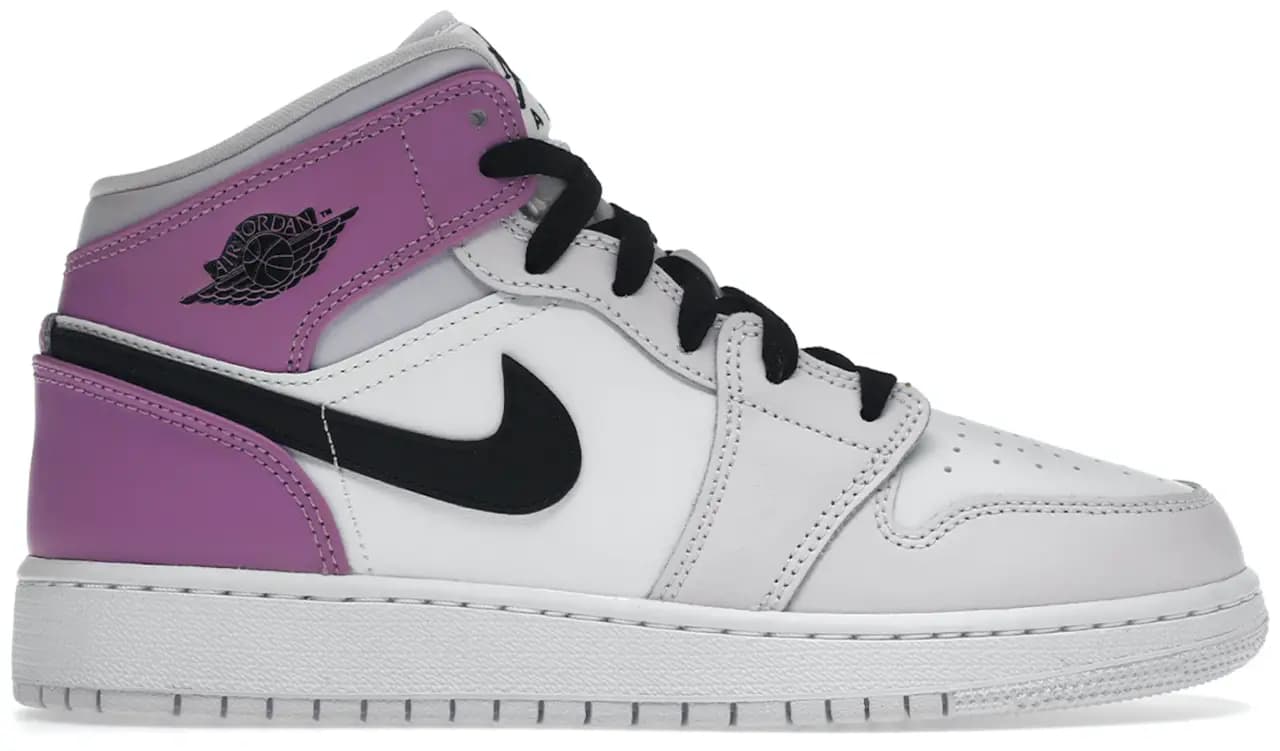 Giày Nike Air Jordan 1 Mid GS 'Barely Grape' DQ8423-501 Giày Nike Air Jordan 1 Mid GS 'Barely Grape' DQ8423-501