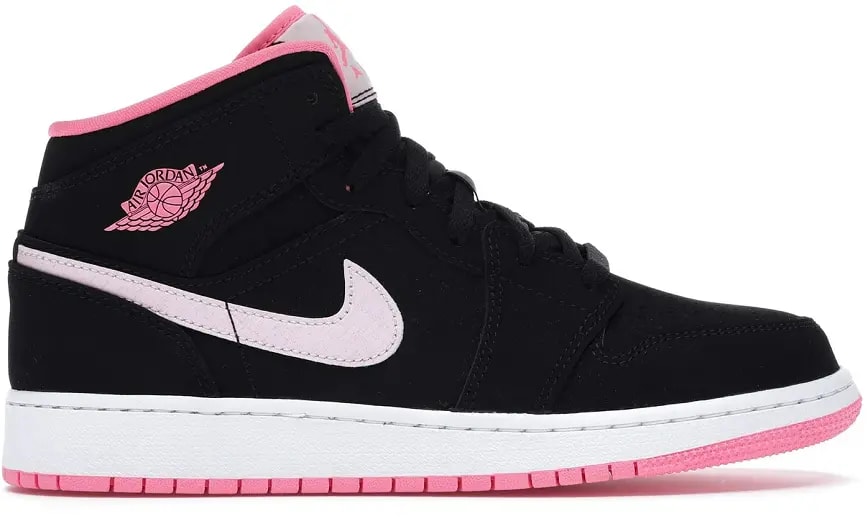 Giày Nike Air Jordan 1 Mid 'Black Digital Pink' (GS) 555112-066 — kich-thuoc: 36.5 Giày Nike Air Jordan 1 Mid 'Black Digital Pink' (GS) 555112-066 — kich-thuoc: 36.5