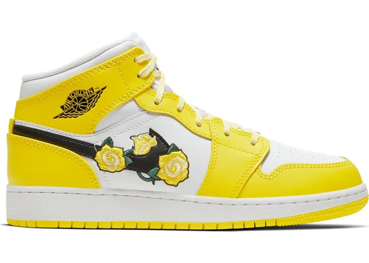 Giày Nike Air Jordan 1 Mid 'Dynamic Yellow Floral' AV5174-700 Giày Nike Air Jordan 1 Mid 'Dynamic Yellow Floral' AV5174-700