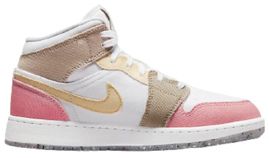 Giày Nike Air Jordan 1 Mid GS 'Pastel Grind' DJ0338-100 Giày Nike Air Jordan 1 Mid GS 'Pastel Grind' DJ0338-100