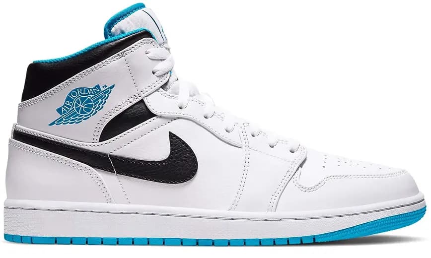 Giày Nike Air Jordan 1 Mid 'Laser Blue' 554724-141 Giày Nike Air Jordan 1 Mid 'Laser Blue' 554724-141