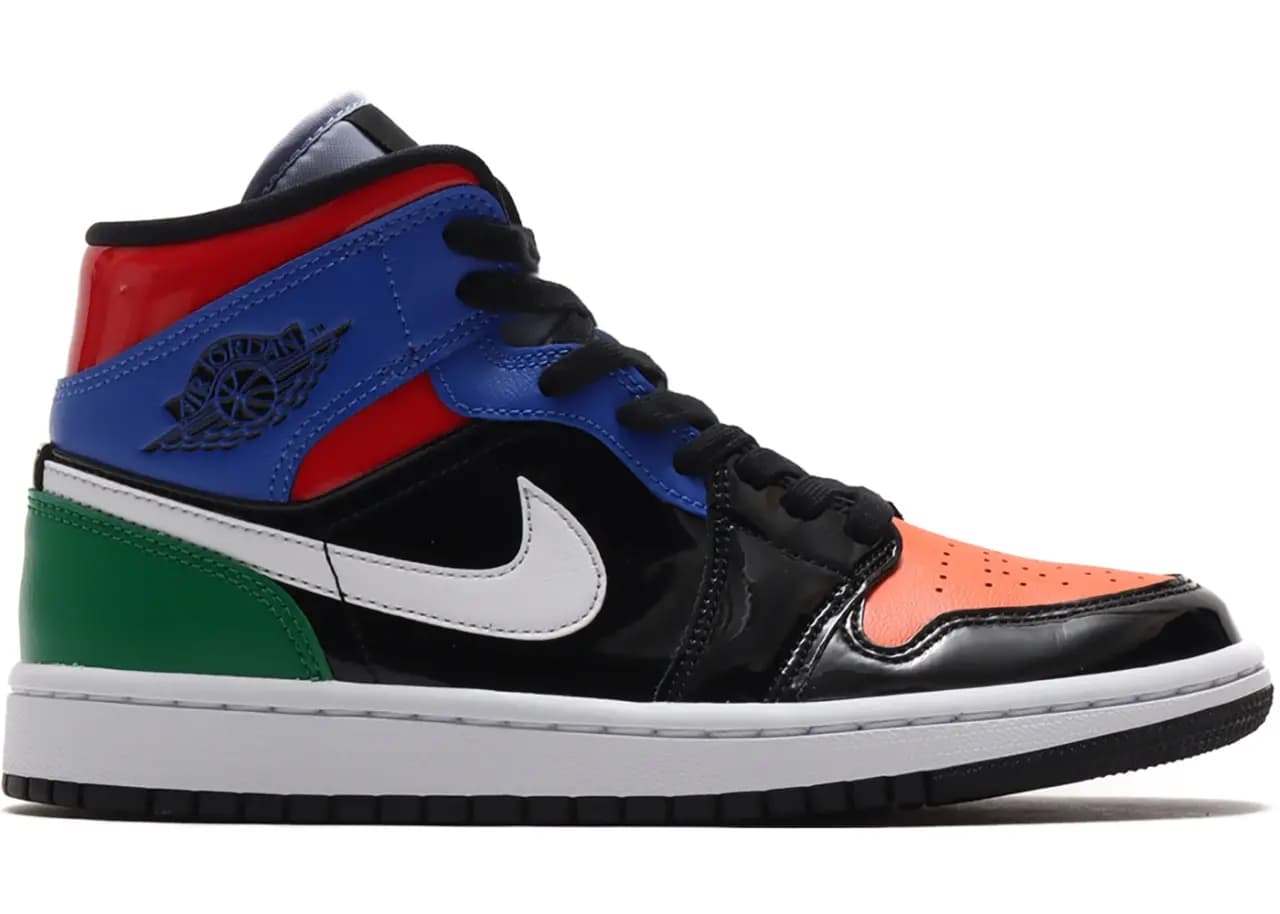 Giày Nike Air Jordan 1 Mid 'Multi Patent' CV5276-001 Giày Nike Air Jordan 1 Mid 'Multi Patent' CV5276-001
