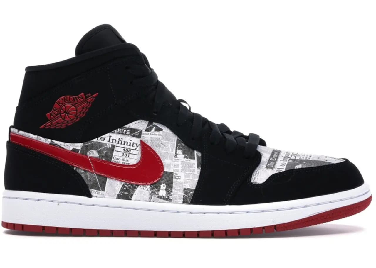 Giày Nike Air Jordan 1 Mid 'Newspaper' 852542-061 Giày Nike Air Jordan 1 Mid 'Newspaper' 852542-061