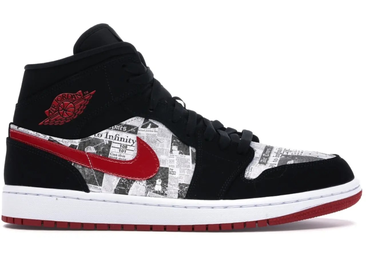 Giày Nike Air Jordan 1 Mid 'Newspaper' 852542-061 — kich-thuoc: 44 Giày Nike Air Jordan 1 Mid 'Newspaper' 852542-061 — kich-thuoc: 44