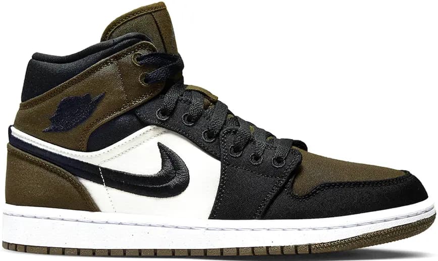 Giày Nike Air Jordan 1 Mid 'Olive Toe' DV0427-301 Giày Nike Air Jordan 1 Mid 'Olive Toe' DV0427-301
