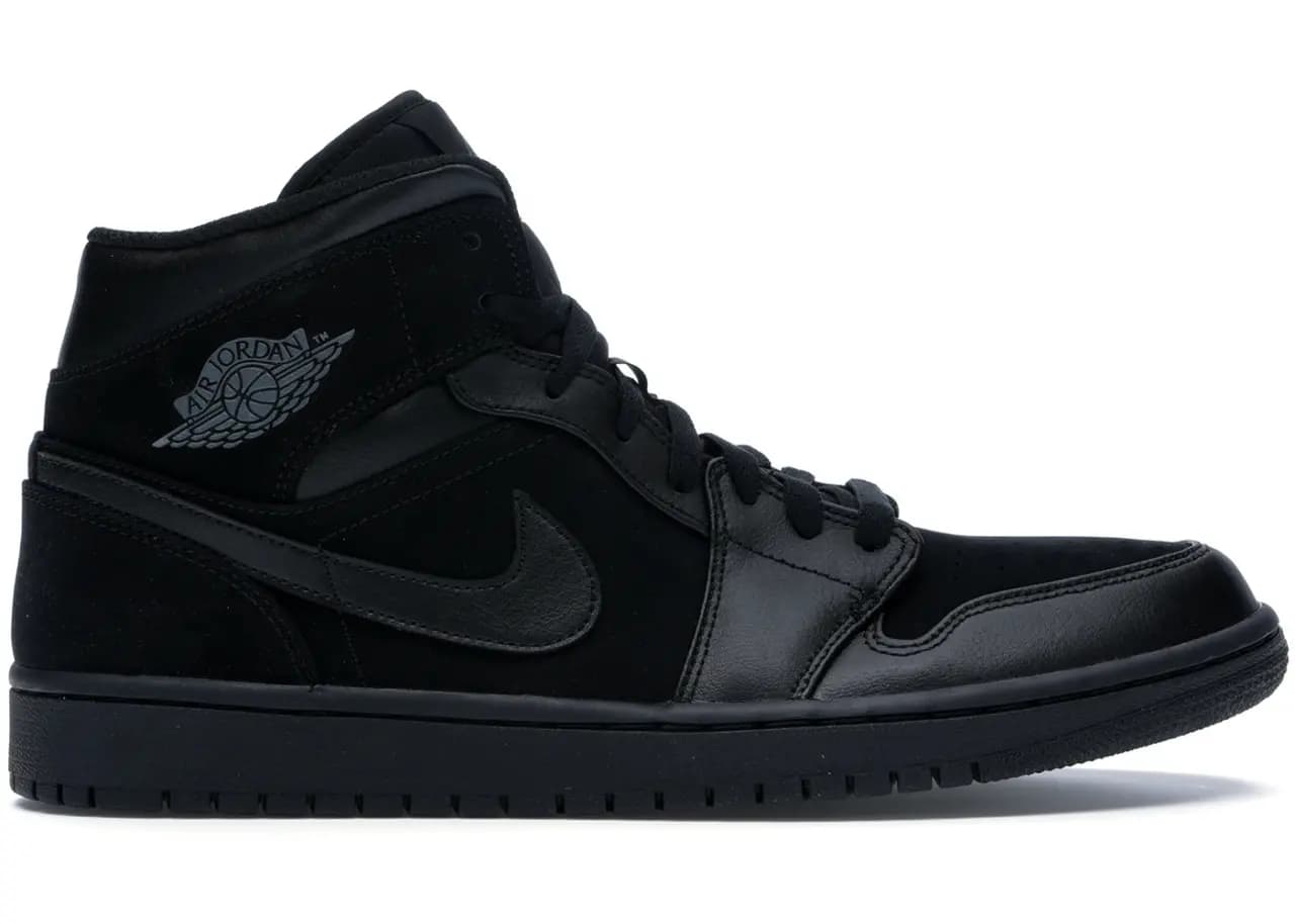 Giày Nike Air Jordan 1 Mid 'Triple Black' (2018) 554724-050 Giày Nike Air Jordan 1 Mid 'Triple Black' (2018) 554724-050