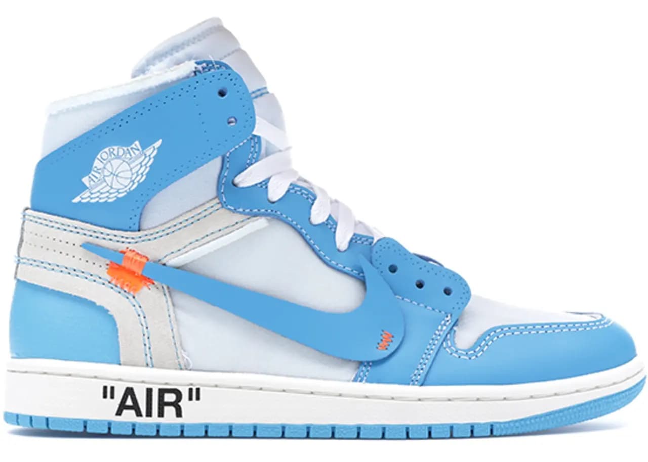 Giày Nike Air Jordan 1 x Off-White 'University Blue' AQ0818-148 Giày Nike Air Jordan 1 x Off-White 'University Blue' AQ0818-148