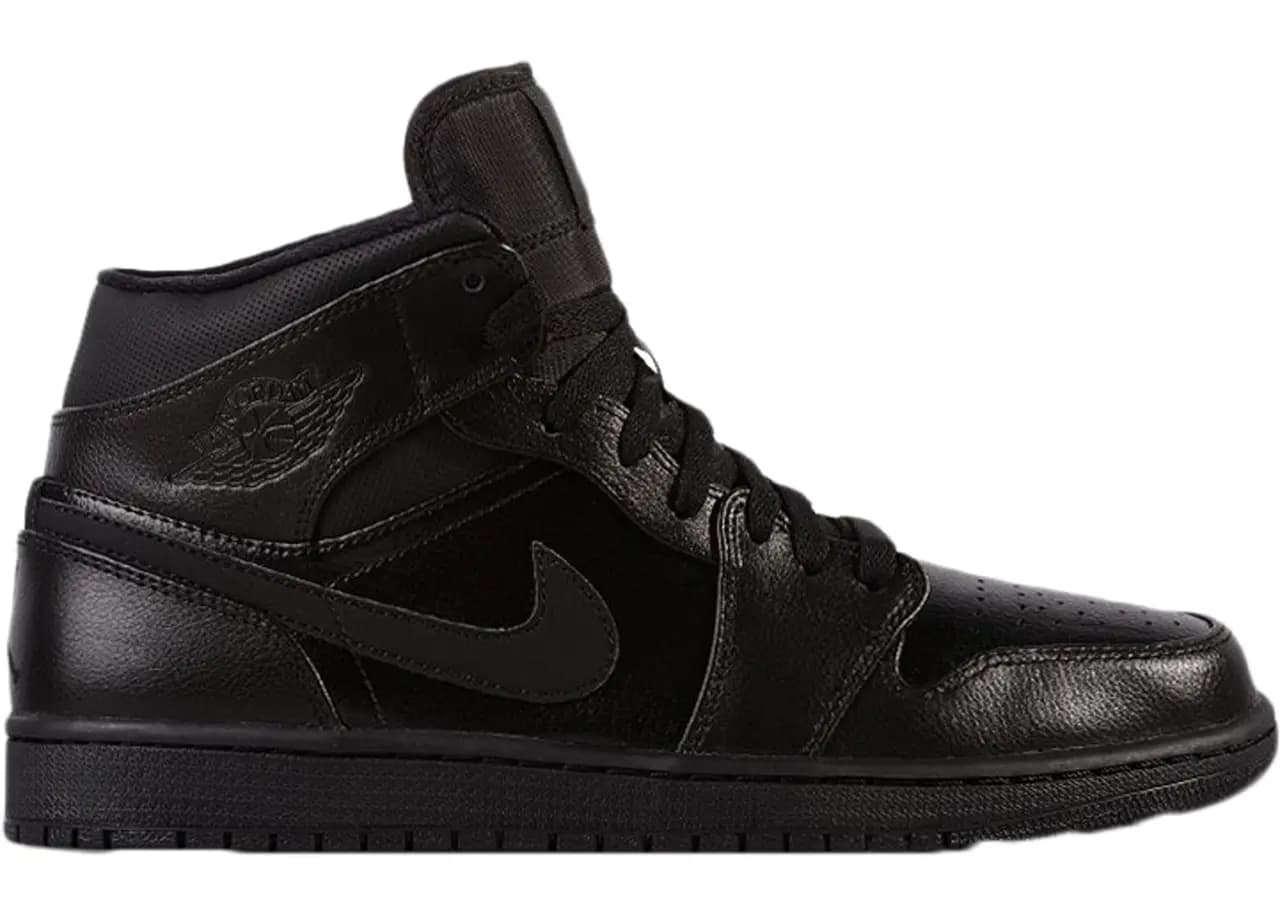 Giày Nike Air Jordan 1 Retro Mid 'Black' 554725-030 Giày Nike Air Jordan 1 Retro Mid 'Black' 554725-030