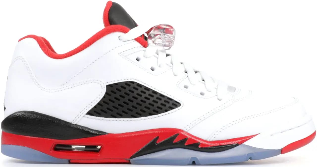 Giày Nike Air Jordan 5 Retro Low GS 'Fire Red' 2016 314338-101 Giày Nike Air Jordan 5 Retro Low GS 'Fire Red' 2016 314338-101