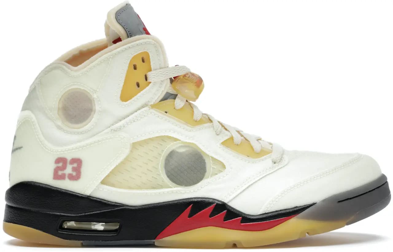 Giày Nike Air Jordan 5 SP x Off-White 'Sail' DH8565-100 Giày Nike Air Jordan 5 SP x Off-White 'Sail' DH8565-100