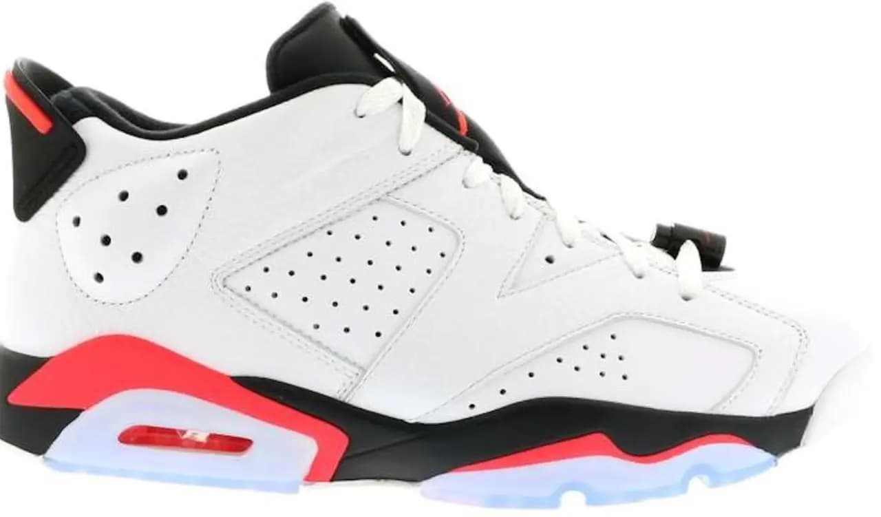 Giày Nike Jordan 6 Retro Low 'White Infrared' 304401-123 Giày Nike Jordan 6 Retro Low 'White Infrared' 304401-123