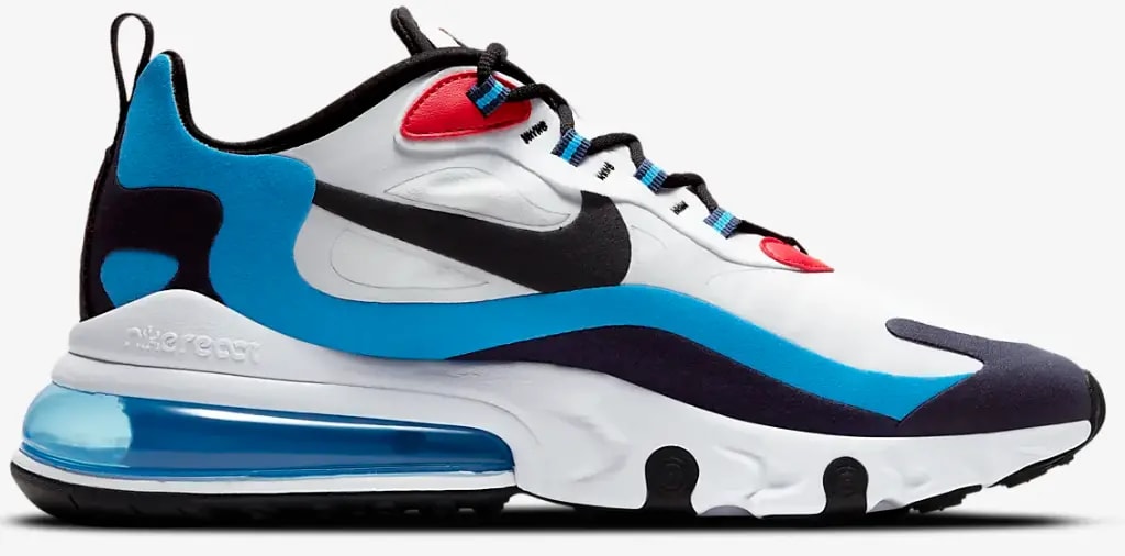 Giày Nike Air Max 270 React 'White Photo Blue' DA2400-100 — kich-thuoc: lien-he-order Giày Nike Air Max 270 React 'White Photo Blue' DA2400-100 — kich-thuoc: lien-he-order