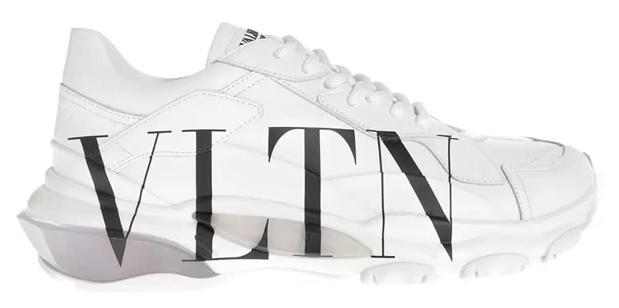 Giày Valentino Bounce Calfskin Sneaker White Black 2020 UY2S0B21RKWA01 Giày Valentino Bounce Calfskin Sneaker White Black 2020 UY2S0B21RKWA01