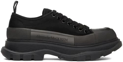 Giày Alexander McQueen Black Mesh Tread Slick 662672-W4Q31-1327 Giày Alexander McQueen Black Mesh Tread Slick 662672-W4Q31-1327