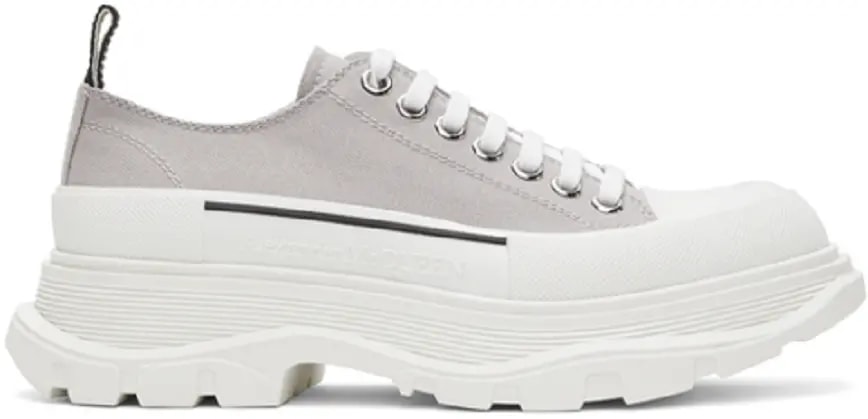 Giày Alexander McQueen Grey Tread Slick Low 604257-W4MV2-1331 — kich-thuoc: 41 Giày Alexander McQueen Grey Tread Slick Low 604257-W4MV2-1331 — kich-thuoc: 41