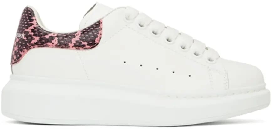 Giày Alexander McQueen White & Snake Oversized 'Pink' 553770-WHZ4C-9558 Giày Alexander McQueen White & Snake Oversized 'Pink' 553770-WHZ4C-9558