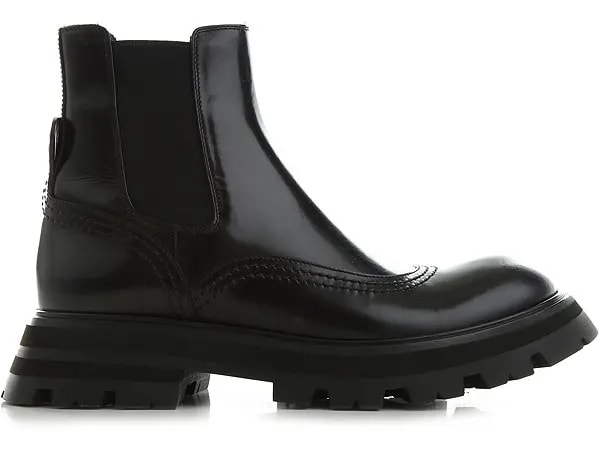 Giày Alexander McQueen Oversized Chelsea Boot 666367-WHZ84-1000 — kich-thuoc: lien-he-order Giày Alexander McQueen Oversized Chelsea Boot 666367-WHZ84-1000 — kich-thuoc: lien-he-order
