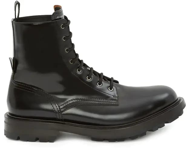 Giày Alexander McQueen Worker Boot Black 651621-WHZ80-1000 Giày Alexander McQueen Worker Boot Black 651621-WHZ80-1000