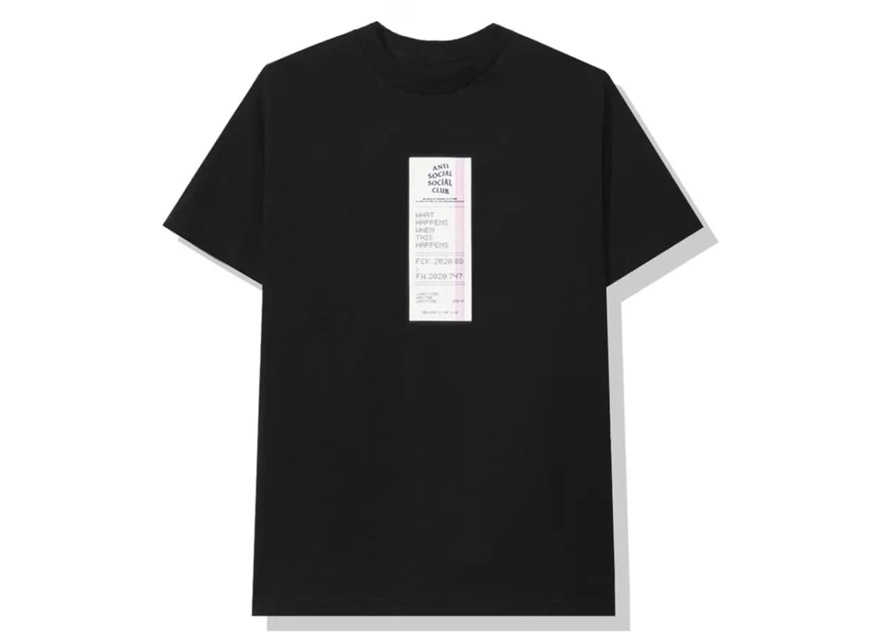 Áo Anti Social Social Club Read Receipts Tee 'Black' ASC-RERTBK Áo Anti Social Social Club Read Receipts Tee 'Black' ASC-RERTBK